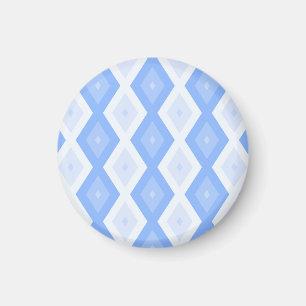 Blek blå diamant mönster magnet