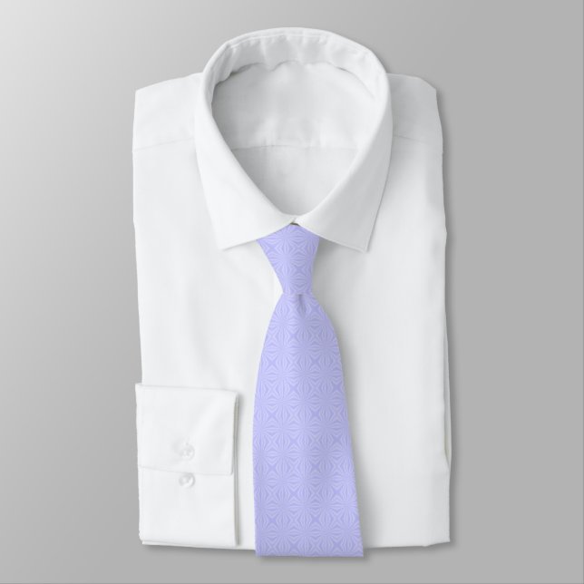 Blek blå fyrkanter slips (Bunden)