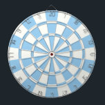 Blek blå och vit piltavla<br><div class="desc">Blek Blue and White Dart Board</div>