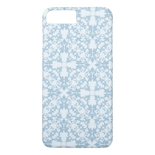 Blek - blåttdamast Case-Mate iPhone skal (Baksida)