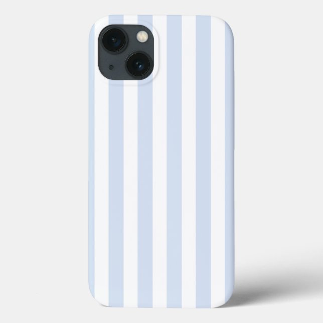Blek blue and white candy rand Fodral-Mate iPhone (Baksida)