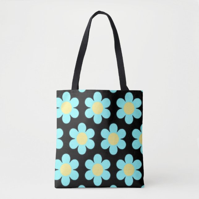 Blek Blue-Daisy Tygkasse (Framsida)