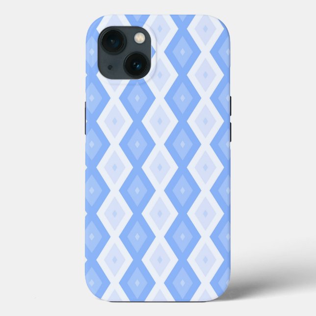 Blek blue diamant mönster Fodral-Mate iphone case (Baksida)