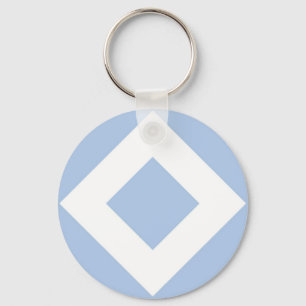 Blek Blue Diamond, Fet White Gräns Nyckelring