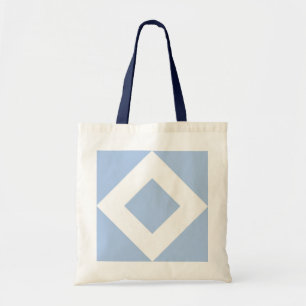 Blek Blue Diamond, Fet White Gräns Tygkasse