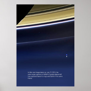 Blek Blue Dot - Cassini ⛔ HQ-kvalitet Poster