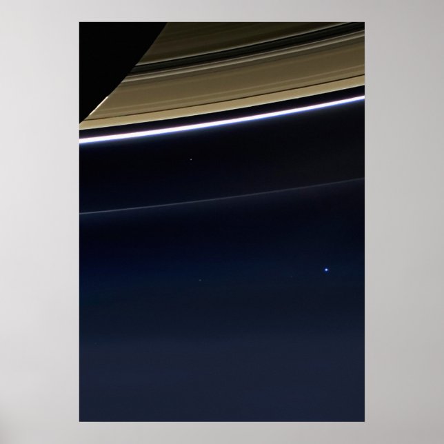 Blek Blue Dot - Cassini Poster (Framsidan)