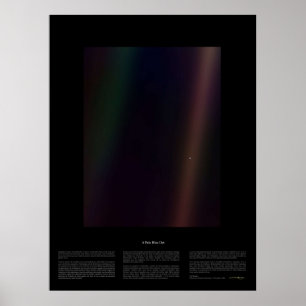 Blek Blue Dot Nasa x Carl Sagan Poster