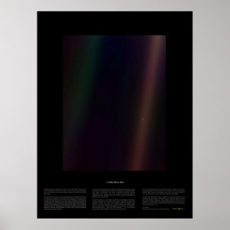 Blek Blue Dot Nasa x Carl Sagan Poster