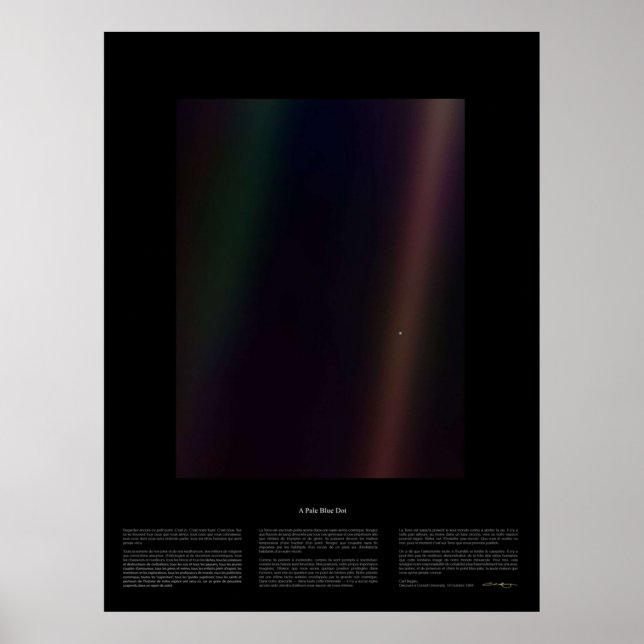 Blek Blue Dot Nasa x Carl Sagan Poster (Framsidan)
