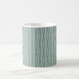Blek Blue Geometric Repeat Coffee Mugg