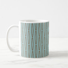 Blek Blue Geometric Repeat Coffee Mugg