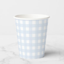 Blek Blue Gingham Classic Boys Baby Shower