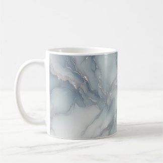 Blek Blue Marble Mugg med Silver Veins