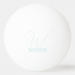 Blek Blue Monogrammed Pingisboll