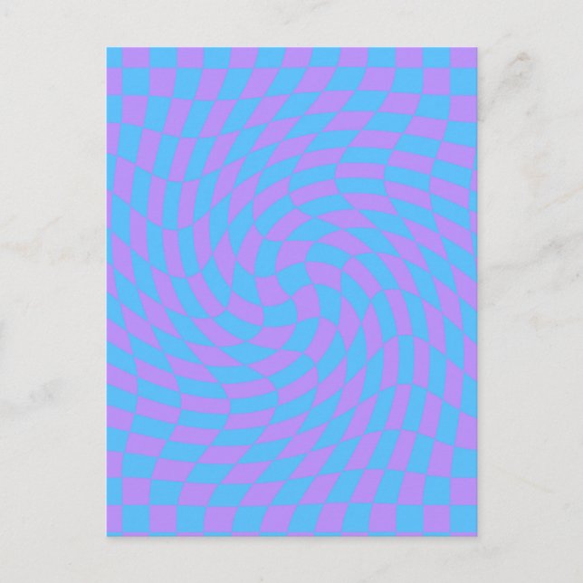 Blek-Blue och Lavender Vykort (Framsida)