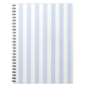 Blek blue och white candy rand anteckningsbok