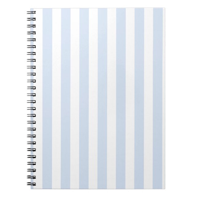 Blek blue och white candy rand anteckningsbok (Framsidan)