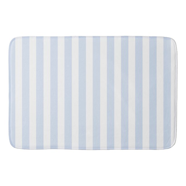 Blek blue och white candy rand badrumsmatta (Framsidan)