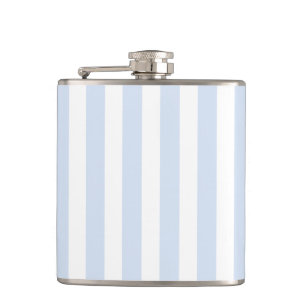 Blek blue och white candy rand fickplunta