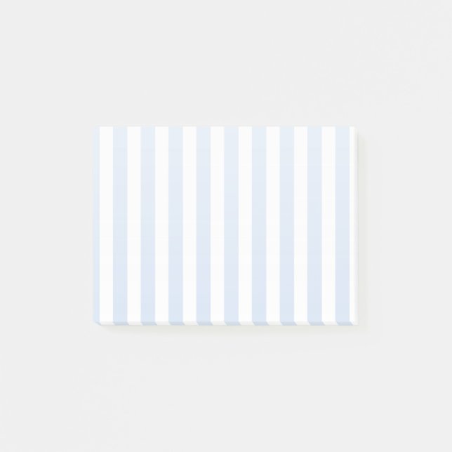 Blek blue och white candy rand post-it block (Framsida)