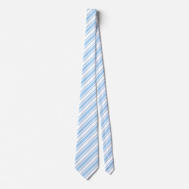 Blek blue och white candy rand slips (Framsida)