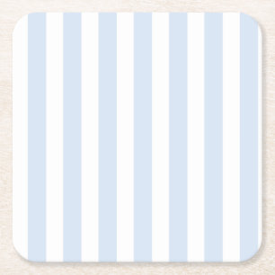 Blek blue och white candy rand underlägg papper kvadrat