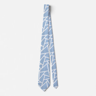Blek blue och white mosaic mönster slips