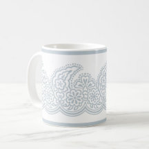 Blek Blue Paisley Coffee Mugg