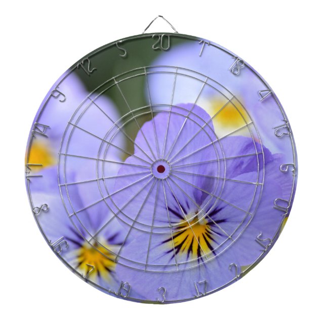 Blek Blue Pansies Piltavla (Framsidan)