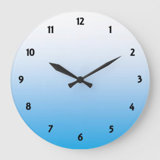 Blek Blue Two Tone Stor Klocka