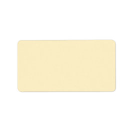 Blek ButterkoppsGult Solid Färg Adressetikett