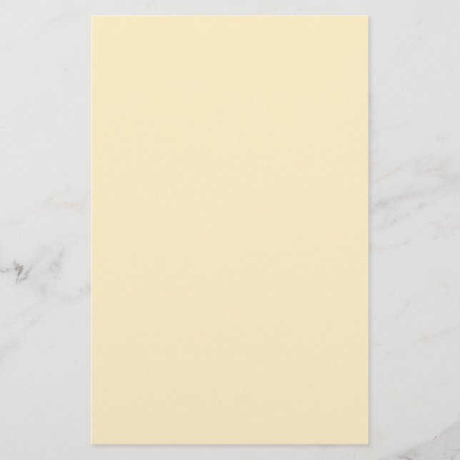Blek ButterkoppsGult Solid Färg Brevpapper (Framsida)