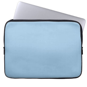 Blek Cerulean Solid Färg Laptop Fodral