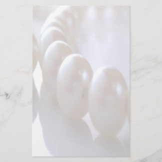 Blek Classic Pearls Bröllop Stationery Brevpapper