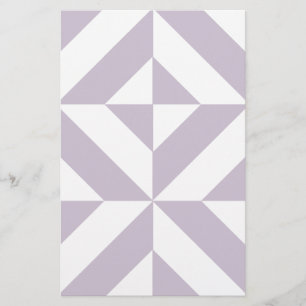 Blek Coola Geometric Deco Cube Mönster Brevpapper