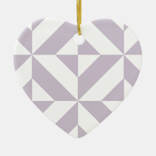 Blek Coola Geometric Deco Cube Mönster Julgransprydnad Keramik