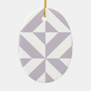 Blek Coola Geometric Deco Cube Mönster Julgransprydnad Keramik