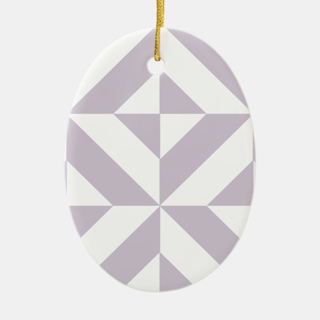 Blek Coola Geometric Deco Cube Mönster Julgransprydnad Keramik (Framsidan)