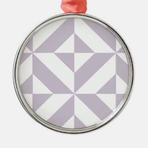 Blek Coola Geometric Deco Cube Mönster Julgransprydnad Metall