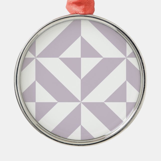 Blek Coola Geometric Deco Cube Mönster Julgransprydnad Metall (Framsidan)