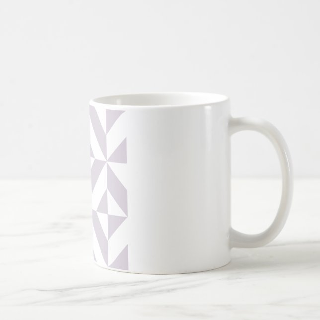 Blek Coola Geometric Deco Cube Mönster Kaffemugg (Höger)