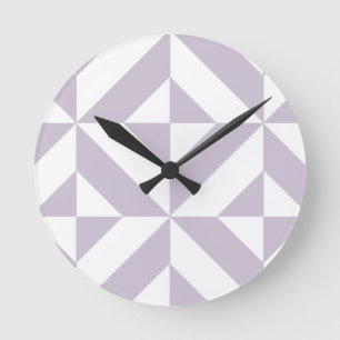 Blek Coola Geometric Deco Cube Mönster Rund Klocka