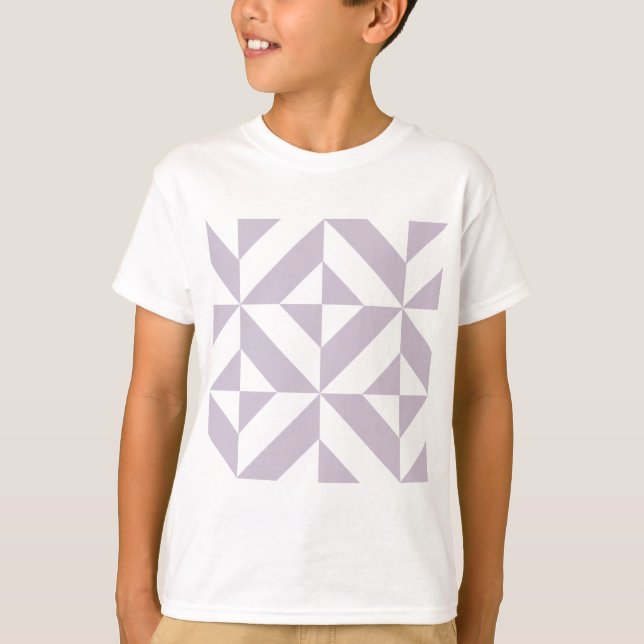Blek Coola Geometric Deco Cube Mönster Tee (Framsida)