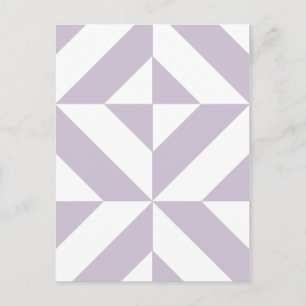 Blek Coola Geometric Deco Cube Mönster Vykort