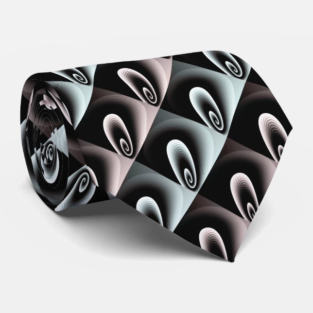 Blek Cyan Blue & Red Burgundy COOLA Modern Mönster Slips (Rullad)