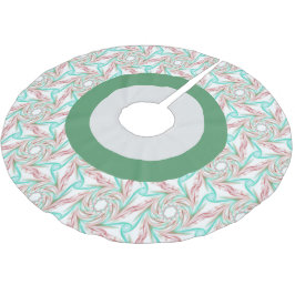 Blek Festive Helgdag Skirt Julgransmatta Borstad Polyester