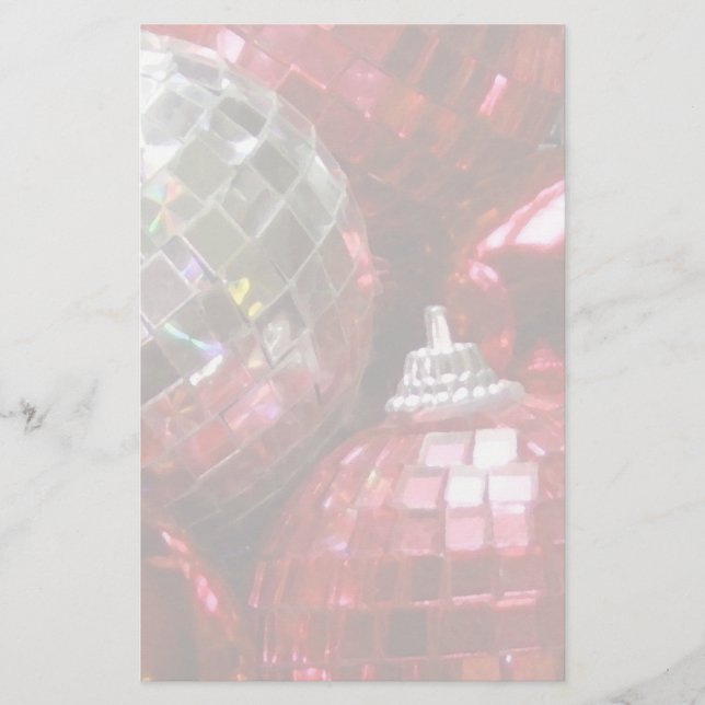 Blek för Red Baubles-papper Brevpapper (Framsida)