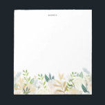 Blek för vattenfärg Peonies Gold Foil, Blommigt Anteckningsblock<br><div class="desc">anteckningsblock med vit blommigt som innehåller vattenfärgbilder av blek och rosor,  kondenser med grönt och faux guld.  Det här blommigt-anteckningsblocket blir perfekt som en personlig. Anpassa genom att lägga till en namn- eller kort-fras.</div>