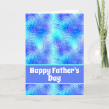 Blek Glassy Blue Lycklig Fars dag
